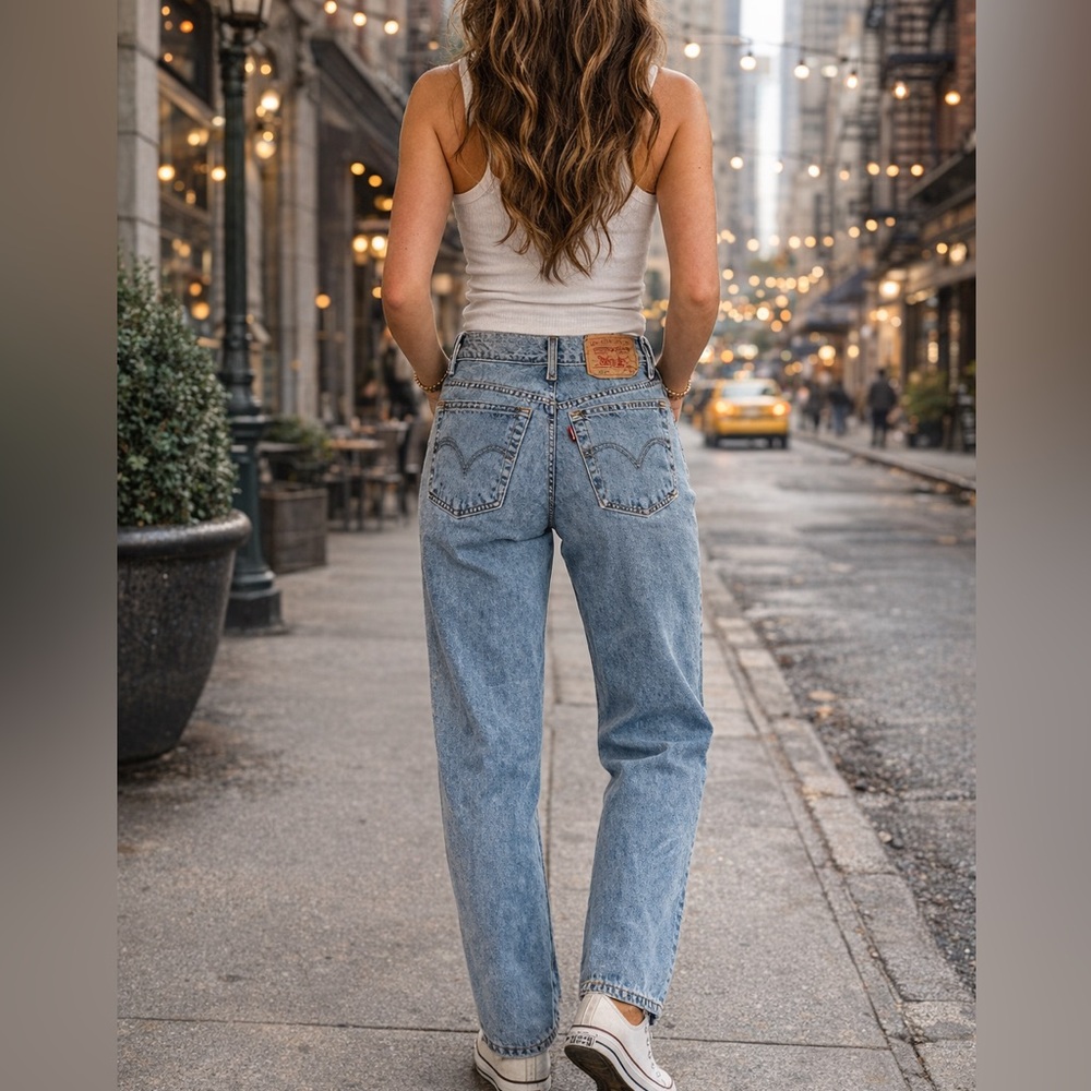 Levi's Light Blue Straight Leg Jeans